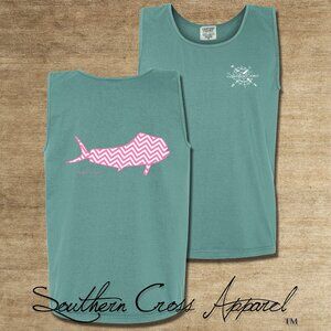 NWT Southern Cross - Chevron Mahi (pink/white) - Tank Top